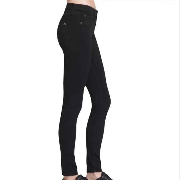 RAG BONE BLACK PLUSH LEGGINGS JEANS